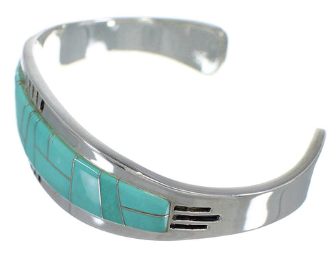 Sterling Silver Turquoise Inlay Bracelet VX59700