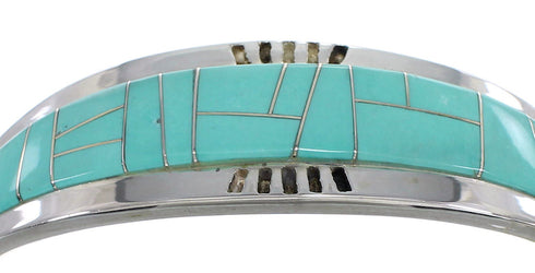 Sterling Silver Turquoise Inlay Bracelet VX59700