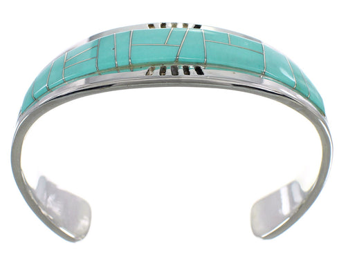 Sterling Silver Turquoise Inlay Bracelet VX59700