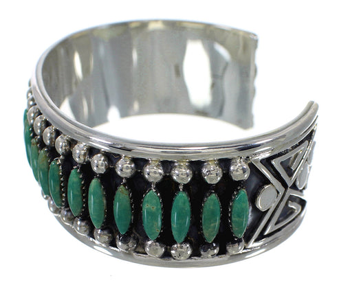 Substantial Sterling Silver Turquoise Cuff Bracelet VX60178
