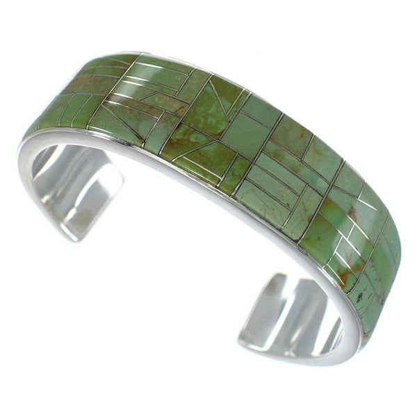 Substantial Sterling Silver Turquoise Bracelet Jewelry VX60459