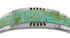 Southwestern Sterling Silver Turquoise Inlay Cuff Bracelet VX60551