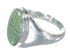 Sterling Silver Southwestern Turquoise Inlay Ring Size 11-3/4 RX59884