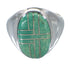 Southwest Sterling Silver Turquoise Inlay Ring Size 8-3/4 RX59894
