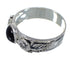 Sterling Silver Jet Flower Ring Size 5 VX59966