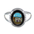 Native American Village Design Southwestern Sterling Silver Multicolor Ring Size 6-1/2 YX77871