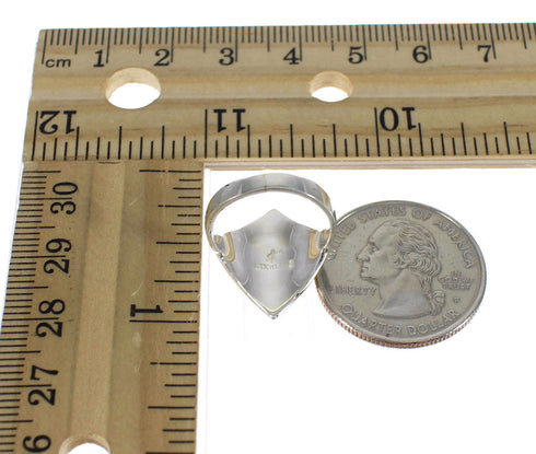 Multicolor Silver Native American Village Design Southwest Ring Size 8-1/2 YX78039