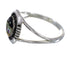 Silver Multicolor Southwest Native American Pueblo Design Ring Size 5-1/2 YX78107