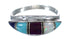Southwest Multicolor Inlay Silver Ring Size 5-1/2 MX60100