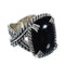 Sterling Silver And Jet Southwestern Jewelry Ring Size 8-3/4 WX60470