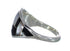 Jet And Mother Of Pearl Sterling Silver Southwest Ring Size 6-3/4 WX60696
