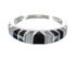 Southwest Jet And Mother Of Pearl Inlay Sterling Silver Ring Size 5-3/4 WX60779