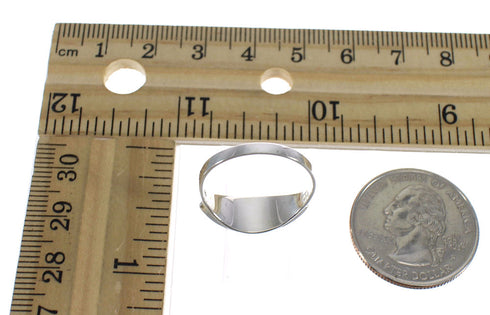 Sterling Silver Mother Of Pearl Jet Inlay Ring Size 5-1/4 RX92472