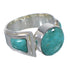 Southwest Silver Turquoise Ring Size 5-3/4 QX79251