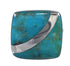 Silver Turquoise Ring Size 7-1/2 AX79542
