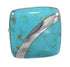 Sterling Silver Turquoise Ring Size 6 AX79584