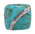 Genuine Sterling Silver Turquoise Southwestern Ring Size 6-1/2 AX79590