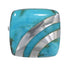 Turquoise Southwestern Sterling Silver Jewelry Ring Size 4-1/2 QX79352