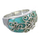 Turquoise Inlay Silver Ring Size 6-1/4 X79640