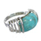 Authentic Sterling Silver Southwest Turquoise Jewelry Ring Size 5 QX79393
