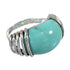 Southwest Silver Turquoise Jewelry Ring Size 4-3/4 QX79401