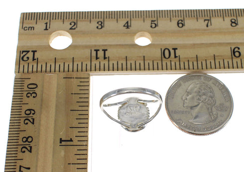 Southwest Silver Multicolor Inlay Ring Size 6-1/2 MX60818