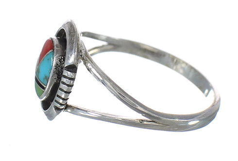 Multicolor Jewelry Southwest Sterling Silver Ring Size 4-3/4 MX60869