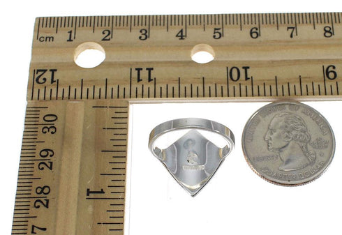 Multicolor Inlay Silver Southwest Ring Size 7-3/4 MX60886