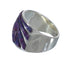 Magenta Turquoise Inlay Silver Southwestern Jewelry Ring Size 8 QX74457