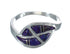 Southwest Magenta Turquoise Inlay Authentic Sterling Silver Jewelry Ring Size 6-3/4 QX74469
