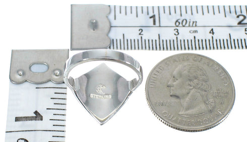 Magenta Turquoise And Opal Genuine Sterling Silver Ring Size 6-1/4 RX60801