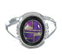 Magenta Turquoise Opal Genuine Sterling Silver Ring Size 8-1/2 RX61309