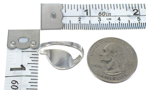 Authentic Sterling Silver Magenta Turquoise And Opal Ring Size 5-3/4 RX61366