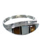 Silver And Multicolor Inlay Southwest Ring Size 6-3/4 VX62067