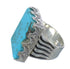 Southwest Authentic Sterling Silver And Turquoise Jewelry Ring Size 6-3/4 WX62075