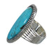 Southwestern Jewelry Turquoise And Authentic Sterling Silver Ring Size 4-3/4 WX62211