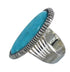 Southwest Turquoise And Sterling Silver Jewelry Ring Size 4-3/4 WX62214