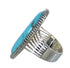 Southwest Turquoise Jewelry Silver Ring Size 5 WX62258