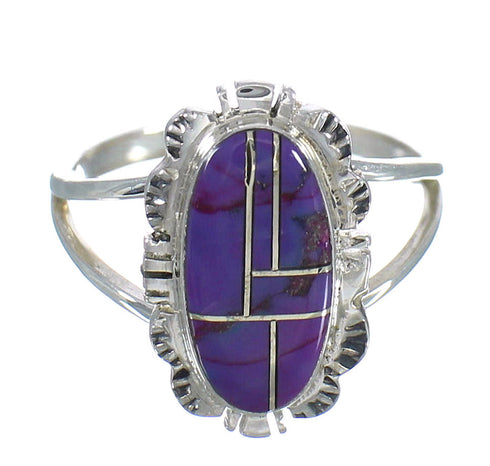 Sterling Silver Magenta Turquoise Southwest Ring Size 6-1/2 MX61643