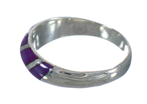 Sterling Silver Magenta Turquoise Southwest Ring Size 6-3/4 MX61889