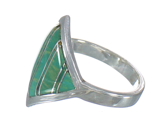 Turquoise Silver Southwest Ring Size 6-1/4 MX62154