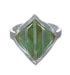 Turquoise Southwest Sterling Silver Ring Size 7-1/4 MX62166