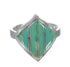 Sterling Silver Southwest Turquoise Inlay Jewelry Ring Size 6 MX62188
