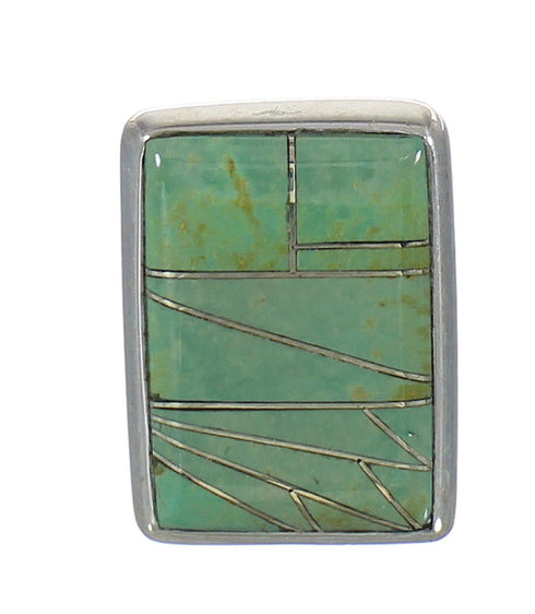 Southwest Turquoise Sterling Silver Ring Size 5-1/2 MX62315