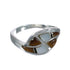 Sterling Silver Multicolor Jewelry Ring Size 5-1/4 VX61717