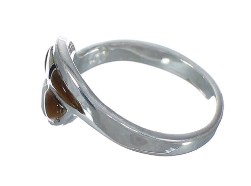 Sterling Silver Multicolor Jewelry Ring Size 5-1/4 VX61717