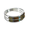 Southwest Sterling Silver And Multicolor Inlay Ring Size 5-1/2 VX61753