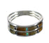 Southwest Sterling Silver And Multicolor Inlay Ring Size 5-1/2 VX61753