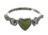 Southwestern Sterling Silver And Turquoise Heart Flower Ring Size 6-1/4 WX80384