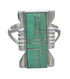 Turquoise Silver Southwest Ring Size 8-1/4 QX80300